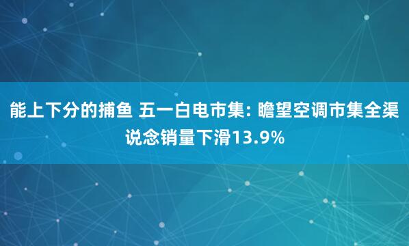 能上下分的捕鱼 五一白电市集: 瞻望空调市集全渠说念销量下滑13.9%